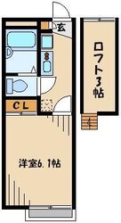 レオパレスＶＩＡＬＡＣＴＥＡの物件間取画像